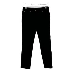 Rafaella Classic Womens Black Straight Leg Stretch Cotton Pants Size 6